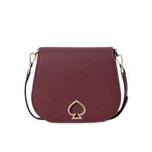 Kate spade ♠️  Large Suzy saddle bag cherry
